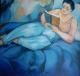 Next artwork - Lesende in Blau ---