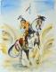 Kunstwerk zurück - Indianer zu Pferd