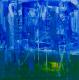 Kunstwerk zurück - City in blue-green, City-Serie