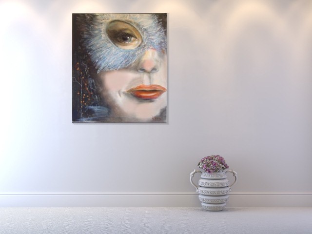 Hinter der Maske.. - Frithjof Schulte (Room setting (c)fotolia.de, (c)artfolio.de)