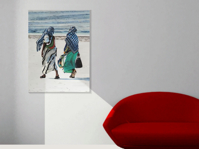 Sansibar - dunjate Kunst in Acryl (Room setting (c)fotolia.de, (c)artfolio.de)