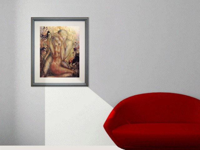 Golden love - Frithjof Schulte (Room setting (c)fotolia.de, (c)artfolio.de)