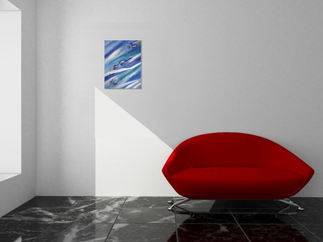 Blue Blue Stone - Yvonne Schmied (Room setting (c)fotolia.de, (c)artfolio.de)