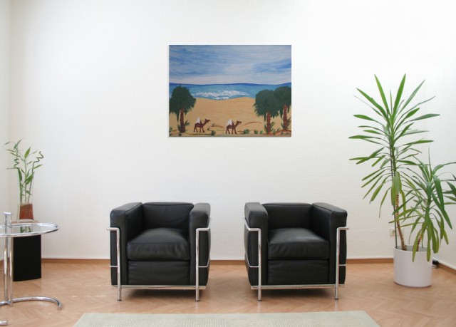 Adnu & Jimi am Meer  - Yvonne Schmied (Room setting (c)fotolia.de, (c)artfolio.de)