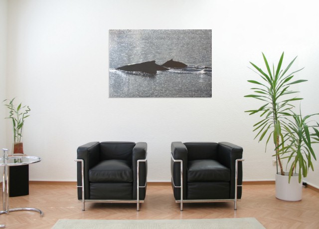 Sehr viel Mee(h)r - dunjate Kunst in Acryl (Room setting (c)fotolia.de, (c)artfolio.de)