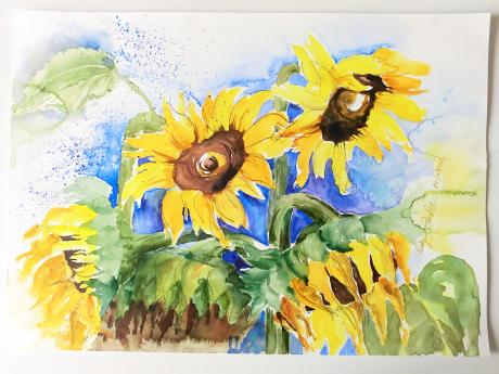 Sonnenblumen1 - Evelyn Brosche