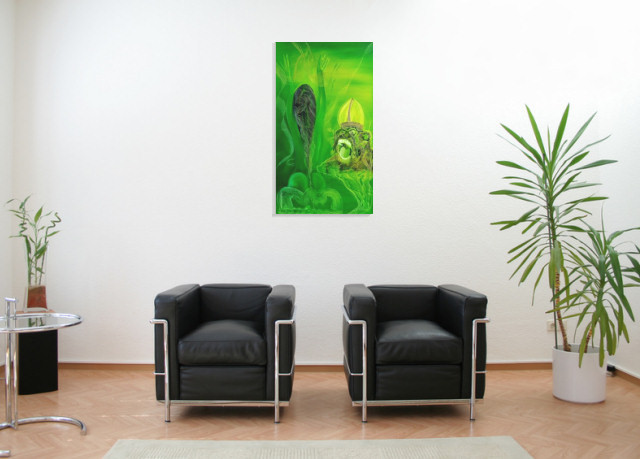 I`m pope and i don`t like shades of green - wolfgang mayer (Room setting (c)fotolia.de, (c)artfolio.de)
