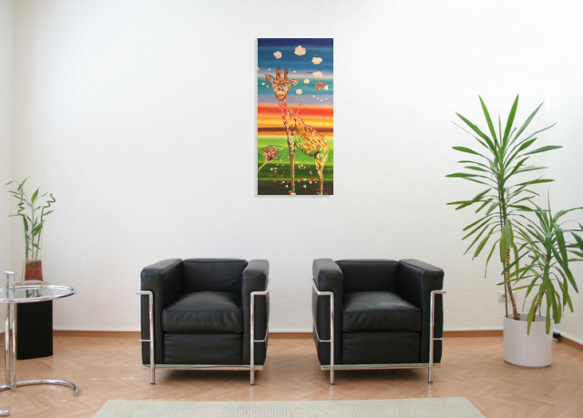 Die kleine Giraffe - wolfgang mayer (Room setting (c)fotolia.de, (c)artfolio.de)