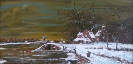 Winterstimmung am Kanal-- - Hans-Peter Emons