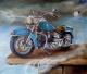Kunstwerk - 1989 FLSTC Heritage GemÃ¤lde einer Harley Davidson