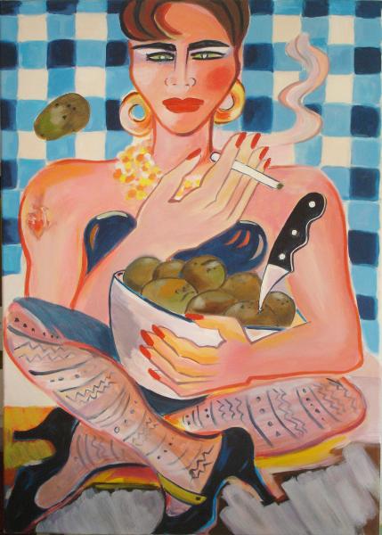 Potato Diva nach Elvira Bach--- - ingrid wenz-gahler