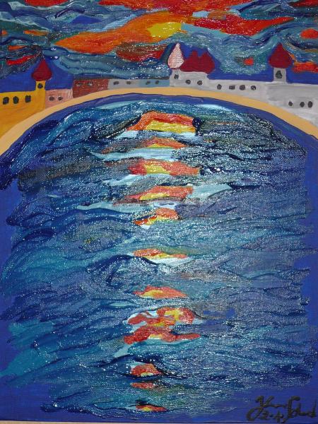 Sonnenuntergang am Nil - Yvonne Schmied