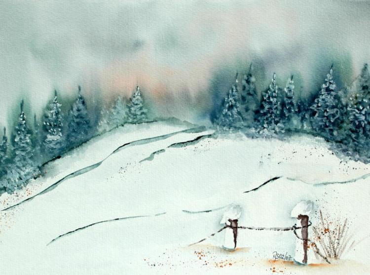 Wald mit Zaun (2007) - Isabel Bär