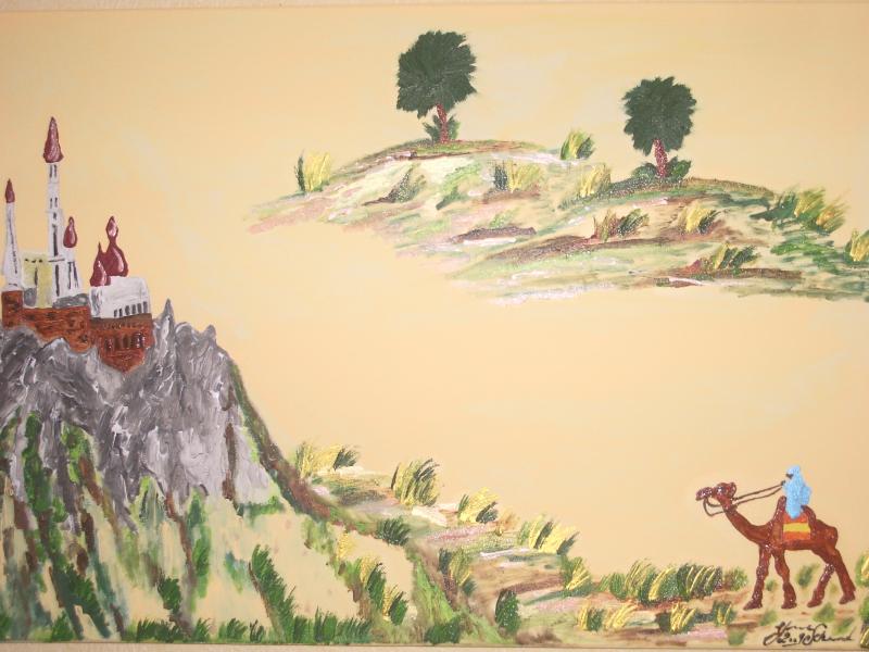 Adi 1 Kamel auf dem Weg zur Festung - Yvonne Schmied