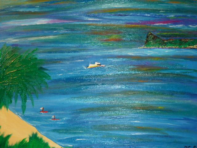 Abends vor Korsika - Yvonne Schmied