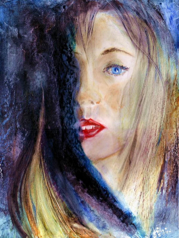 Lady in blue ... - Frithjof Schulte