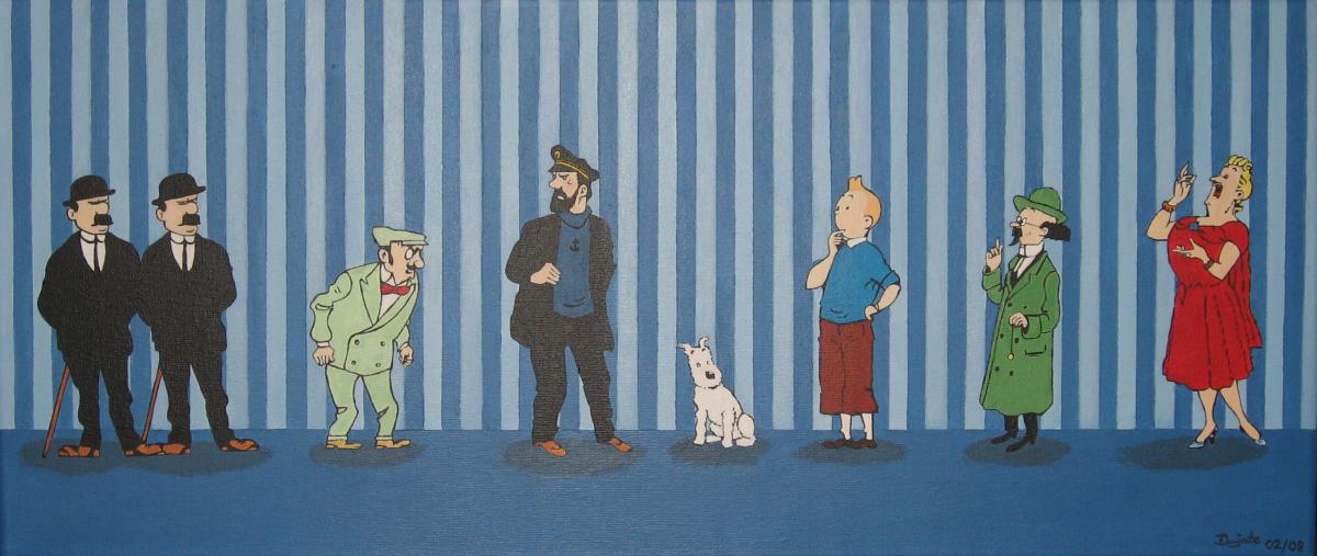 Tim und Struppi Galerie - dunjate Kunst in Acryl