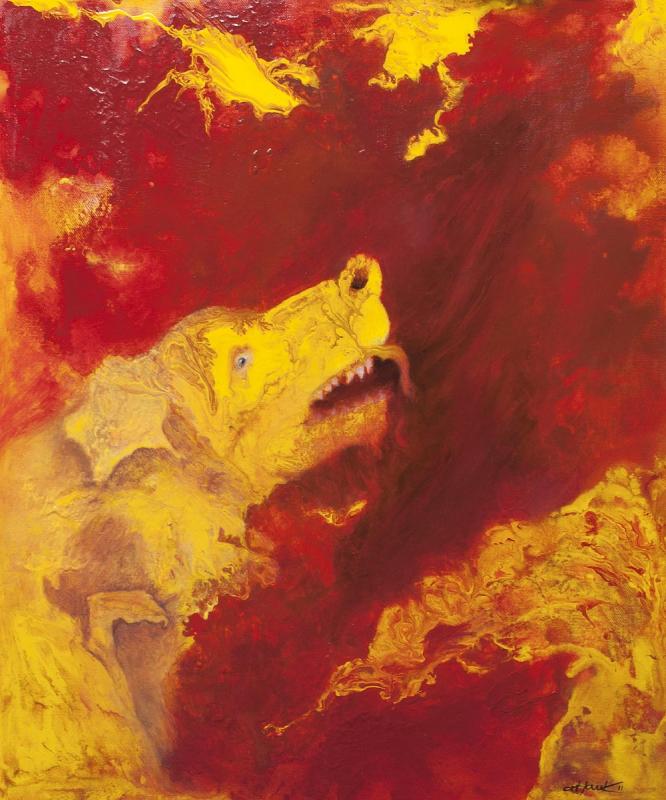 Glücksdrache kratzt sich ... - artHawk • Ralf ,  Knapp