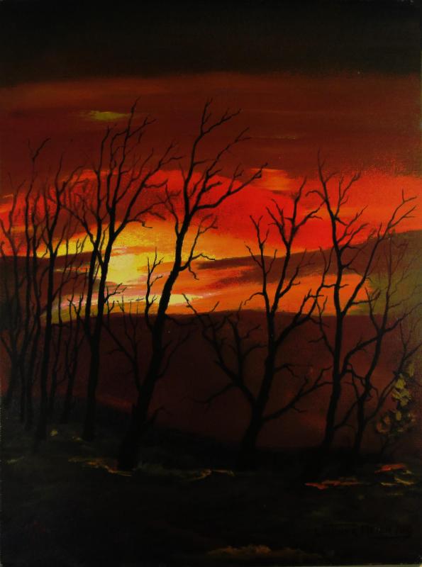Sonnenuntergang im Spätherbst (2006) - Werner Meier