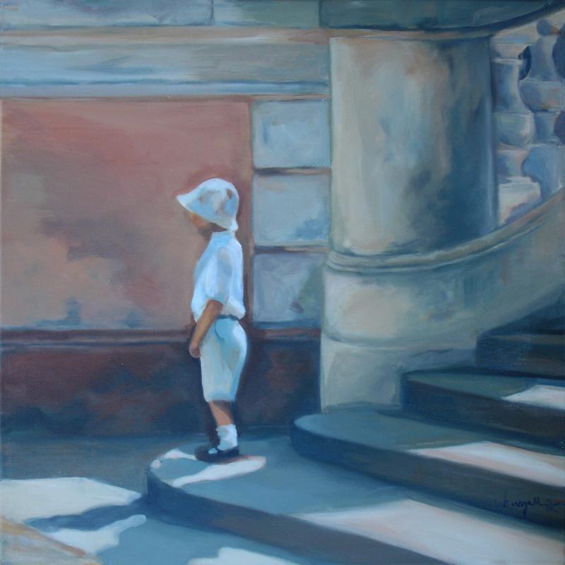 Junge auf der Treppe- - ingrid wenz-gahler