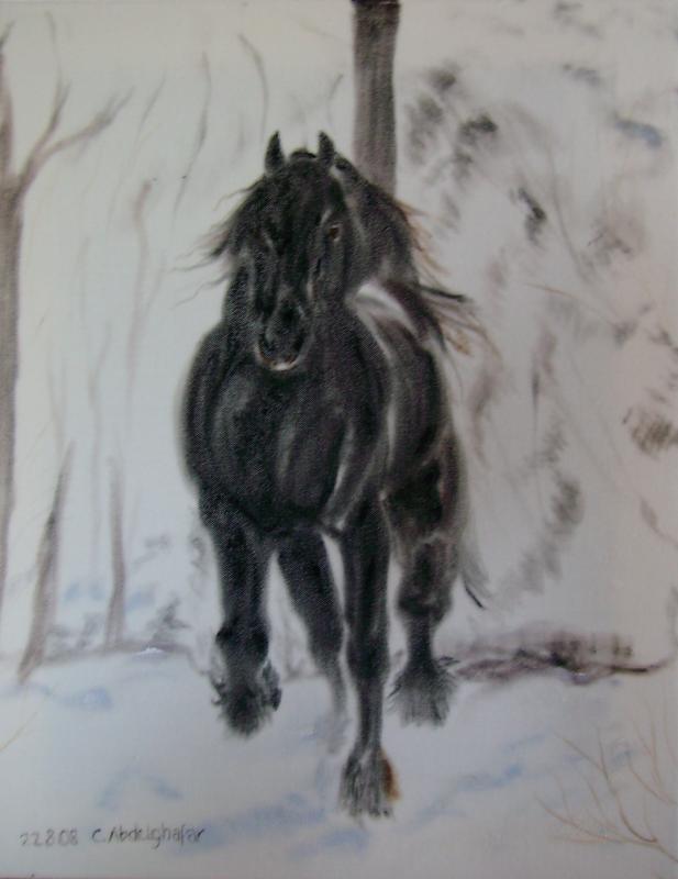 Friese auf weissem Samt - Claudia Lüthi