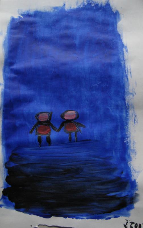 holding hands - Inken Stampa