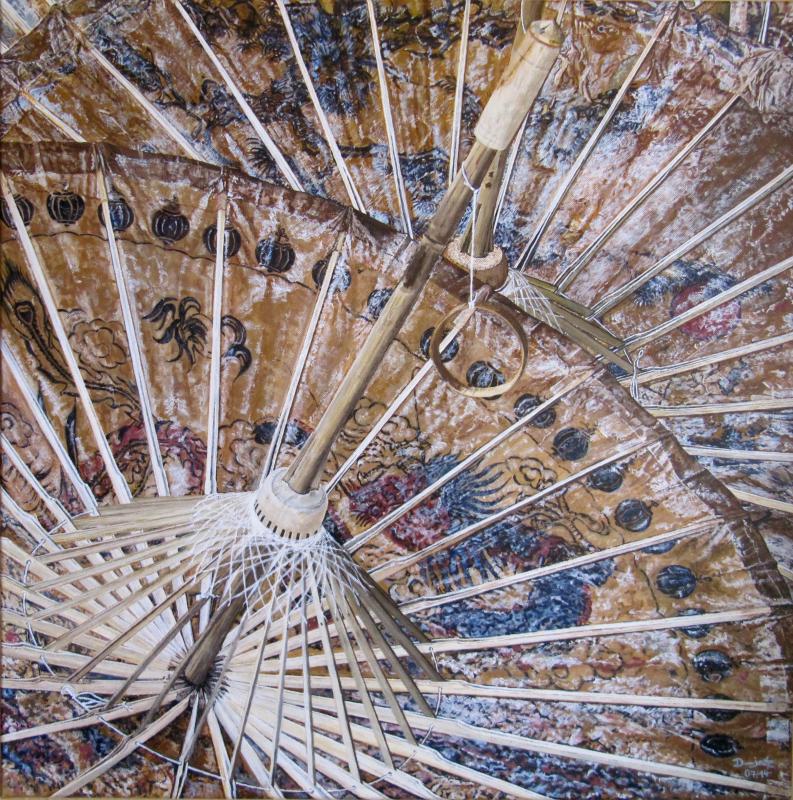 Asiartisch - dunjate Kunst in Acryl