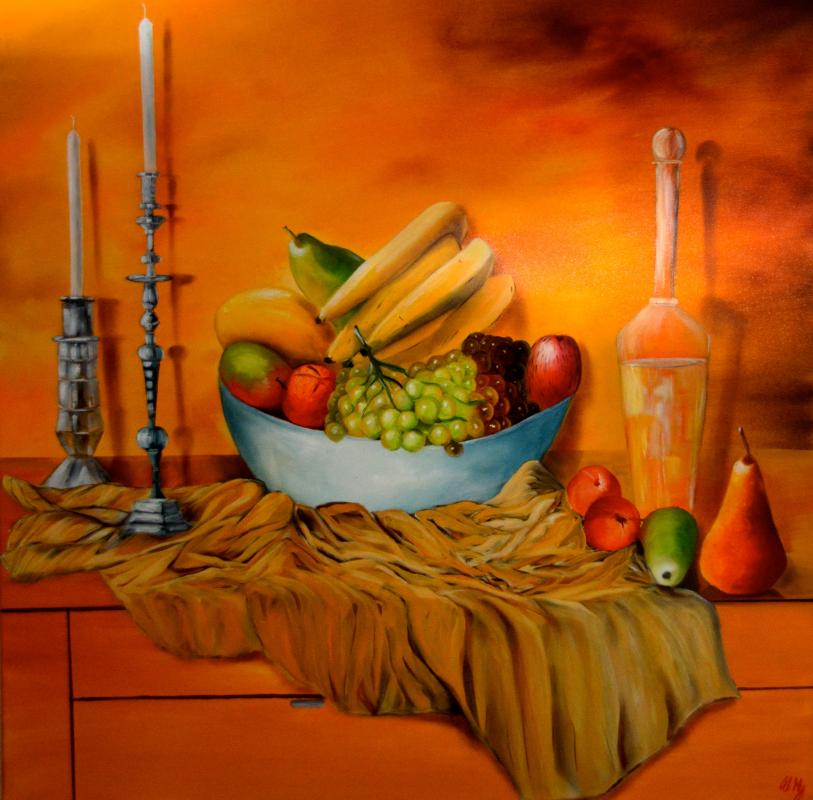 Stillleben mit Obstschale I - wolfgang mayer