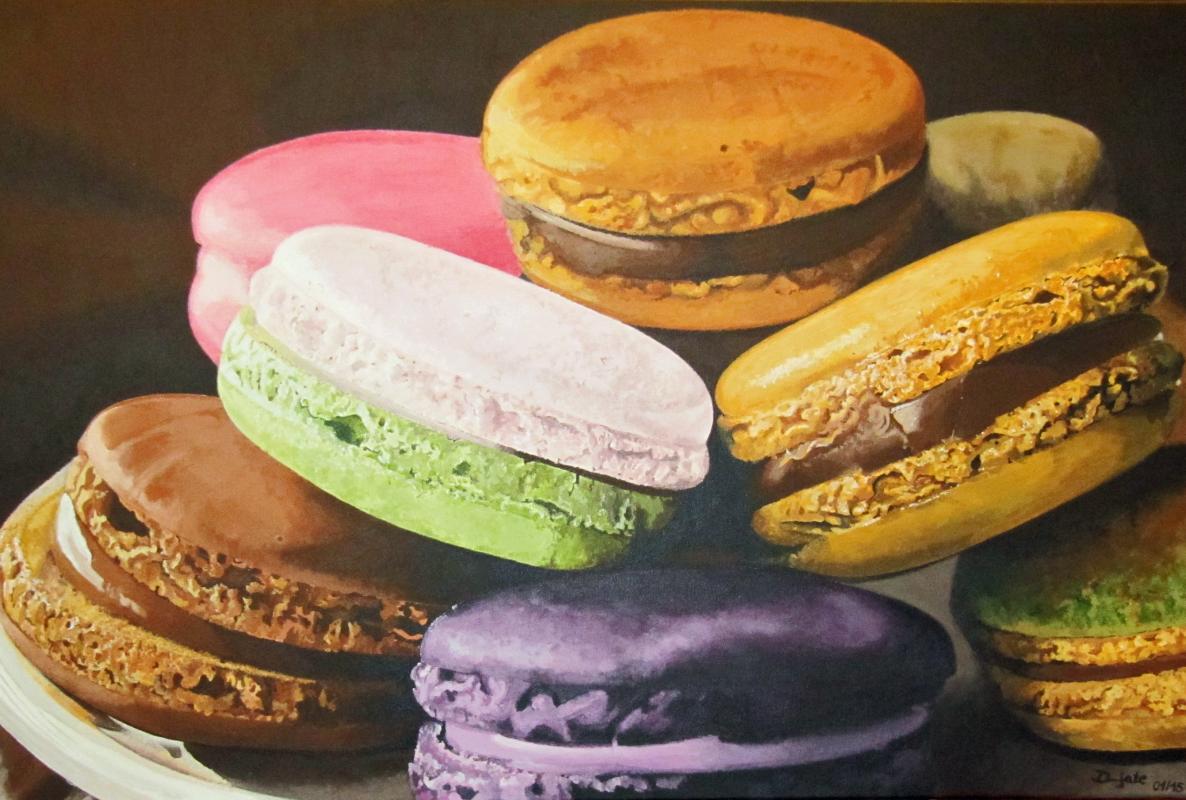 Macaron - dunjate Kunst in Acryl