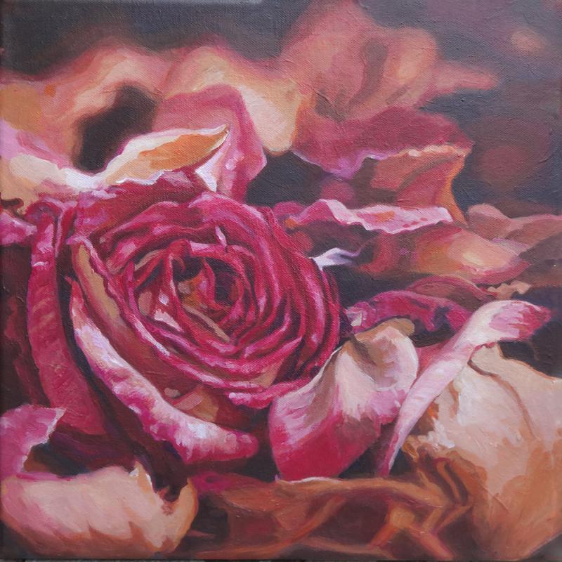 Rose in welken Blättern - ingrid wenz-gahler