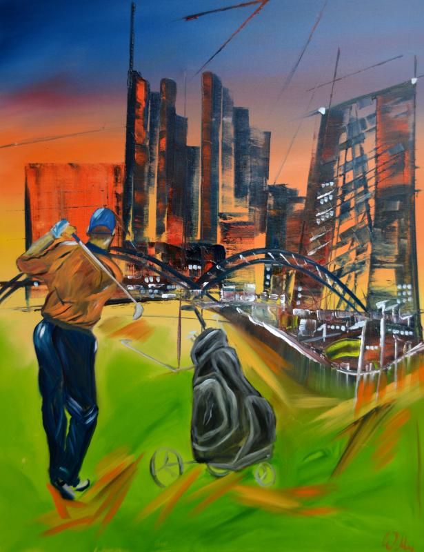 Golfspieler I -Frankfurt-Serie - wolfgang mayer