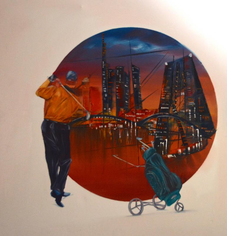 Golfer II- Frankfurt -City Serie - wolfgang mayer