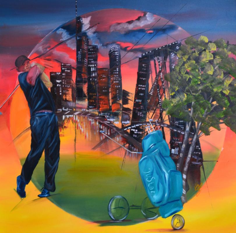 Golfer III-Frankfurt-Serie - wolfgang mayer