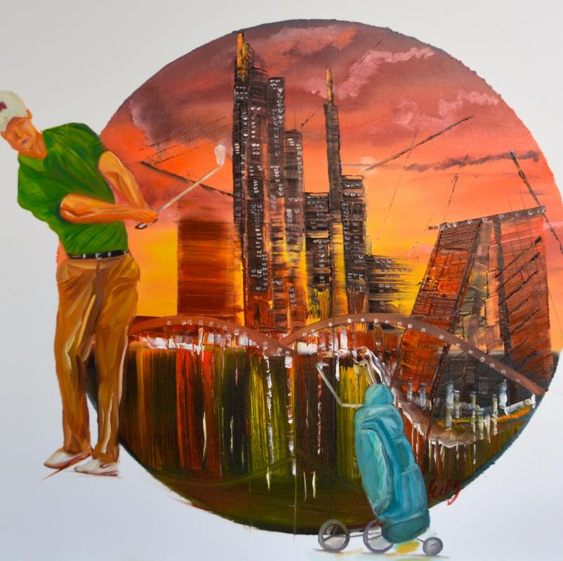 Golfspieler VI-Frankfurt-Serie - wolfgang mayer