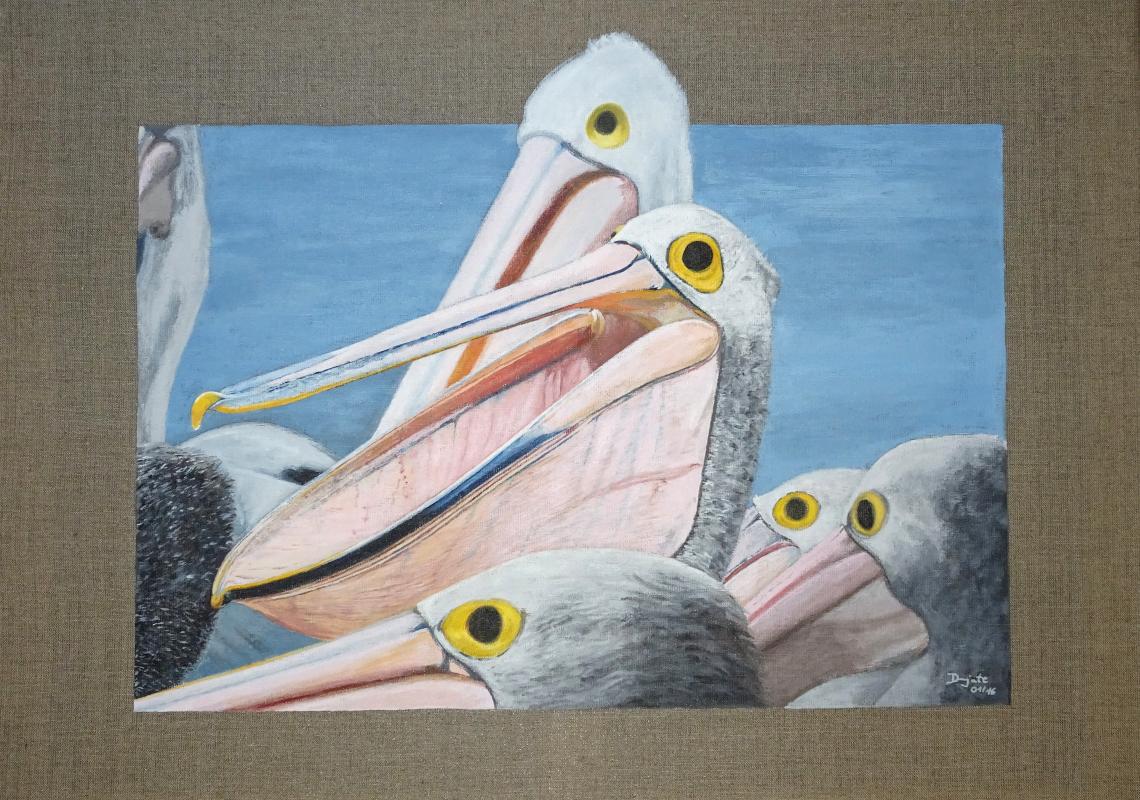 PELIKANtor - dunjate Kunst in Acryl