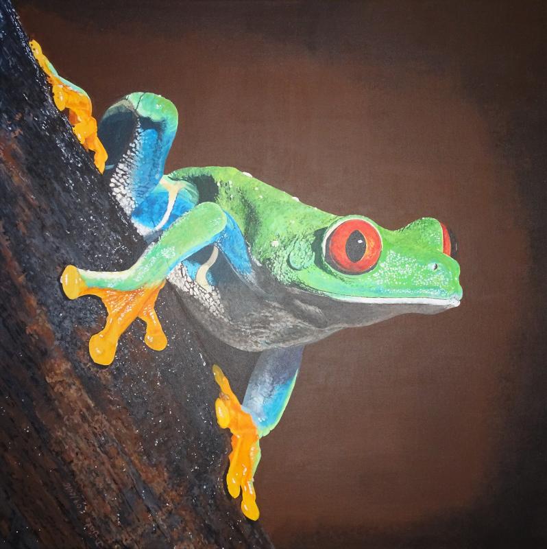 Le frog - dunjate Kunst in Acryl