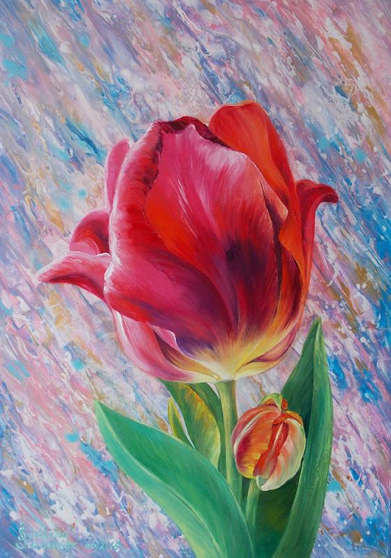 Blume im Zeitfluss - Svetlana Schneider