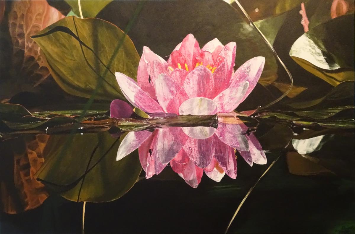 Spieglein, Spieglein... - dunjate Kunst in Acryl