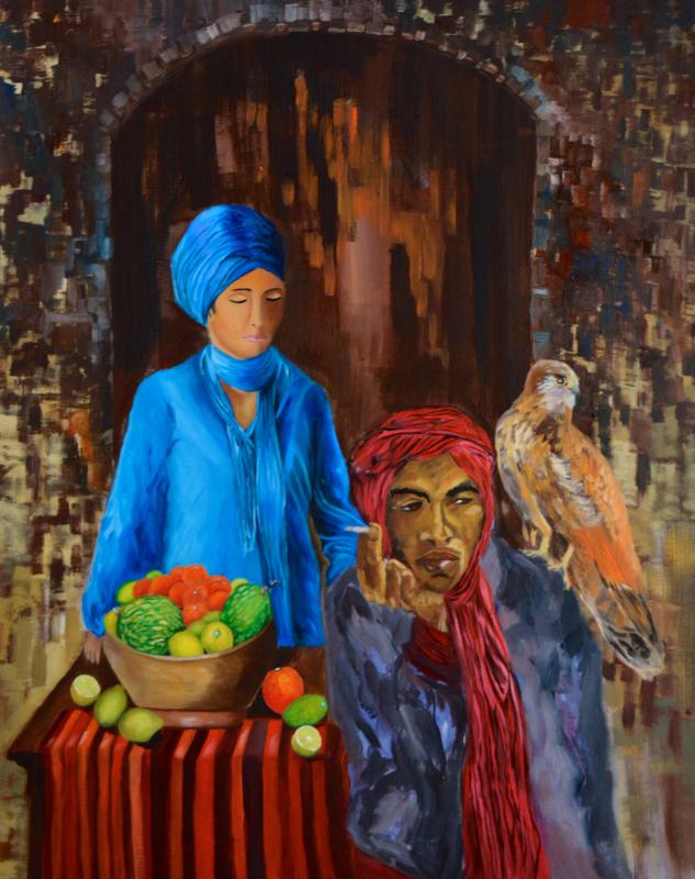 Das Paar mit dem Falken - wolfgang mayer