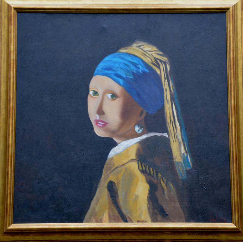 das junge Mädchen -Nach Vermeer - wolfgang mayer