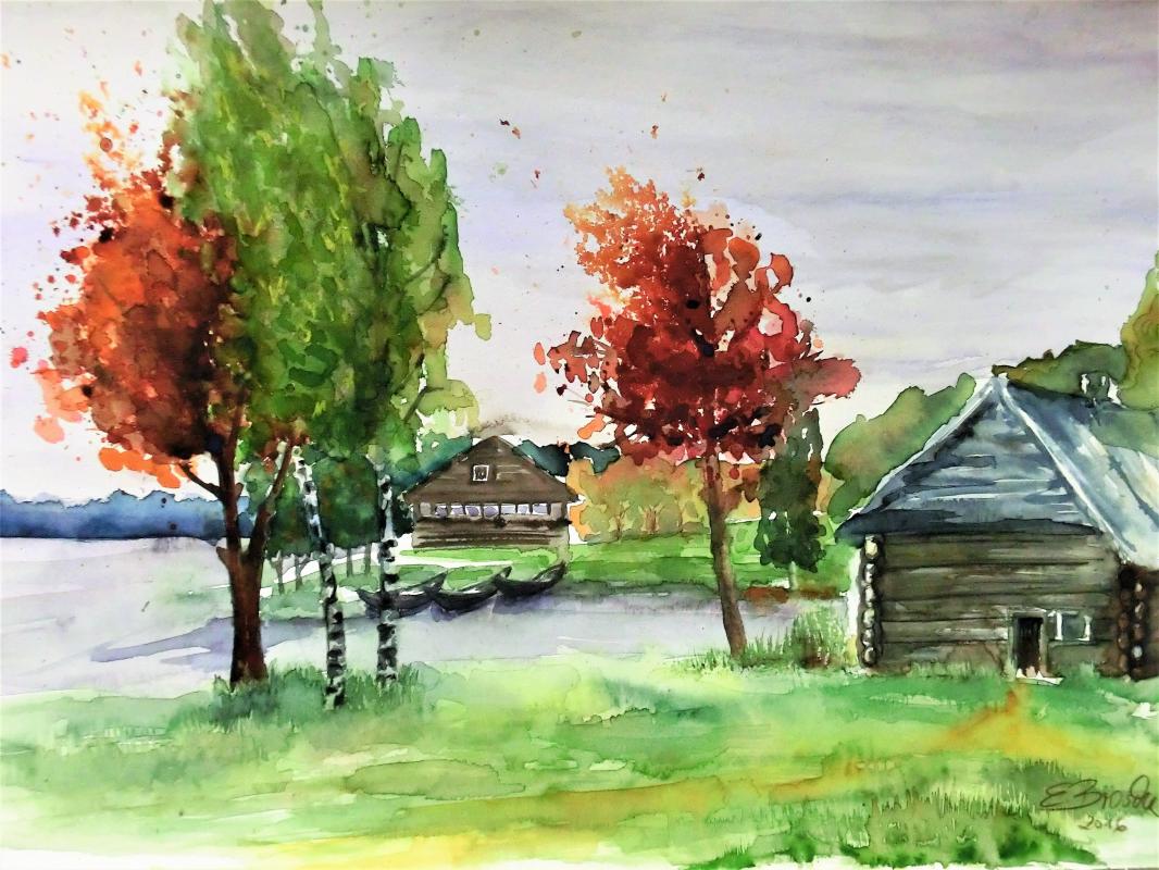 Insel Kischi Landschaft I - Evelyn Brosche