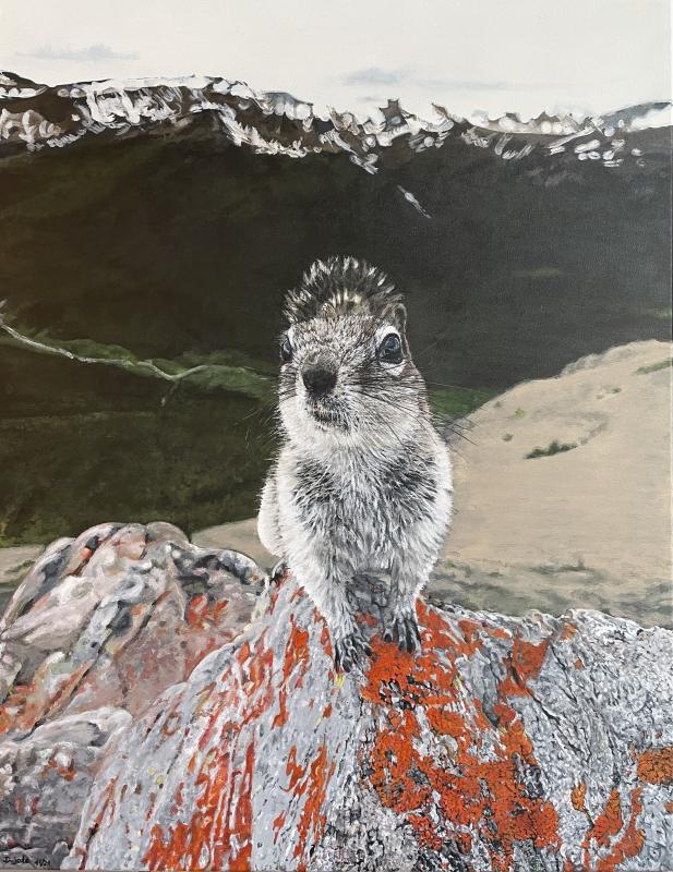 Hörnchen - dunjate Kunst in Acryl