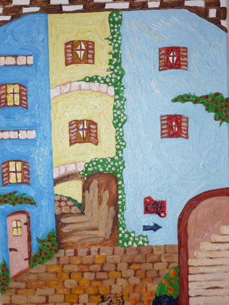 Cafe Oriental (Blue) - Yvonne Schmied