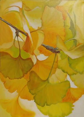 Ginkgo-Blätter im Herbst - ingrid wenz-gahler