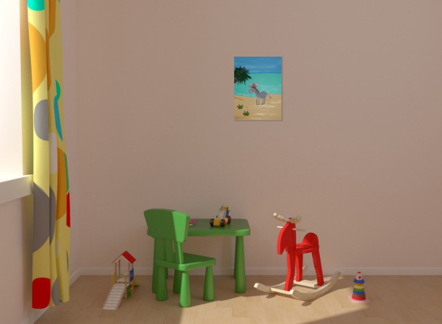 Zottel auf Palma - Yvonne Schmied (Room setting (c)fotolia.de, (c)artfolio.de)