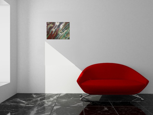 Red & Green - Yvonne Schmied (Room setting (c)fotolia.de, (c)artfolio.de)