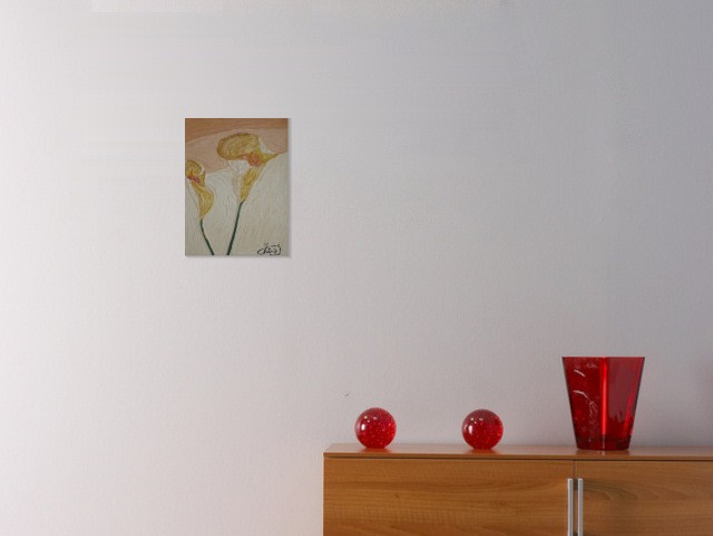 Die Lilien  - Yvonne Schmied (Room setting (c)fotolia.de, (c)artfolio.de)