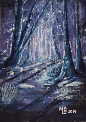 Das Leuchten im Wald - MaLo, Mario Lorenz (Raumsituation (c)fotolia.de, (c)artfolio.de)