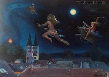 Hexenflug zum Brocken - Svetlana Schneider (Raumsituation (c)fotolia.de, (c)artfolio.de)