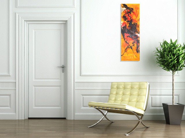 abstract painting - wolfgang mayer (Room setting (c)fotolia.de, (c)artfolio.de)